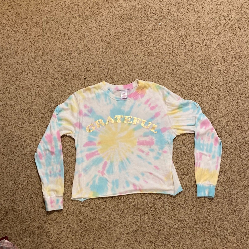 No Boundaries Long sleeve tie-dye shirt M
